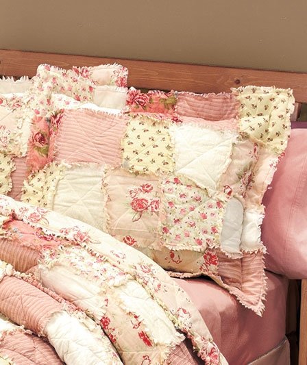 Shabby chic quilted online throw