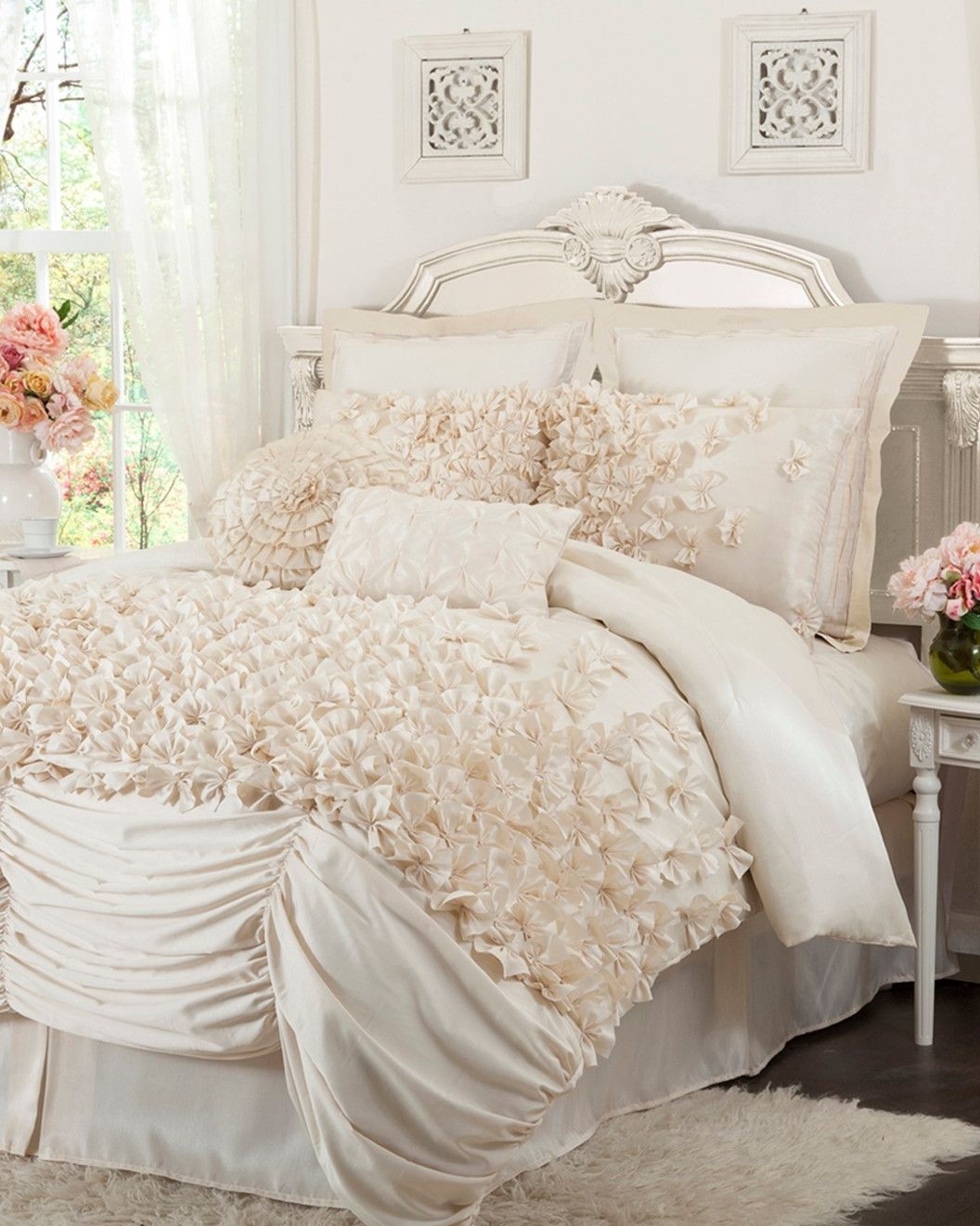 Girls shabby cheap chic bedding