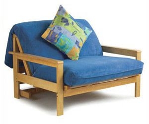 Solid wood futon