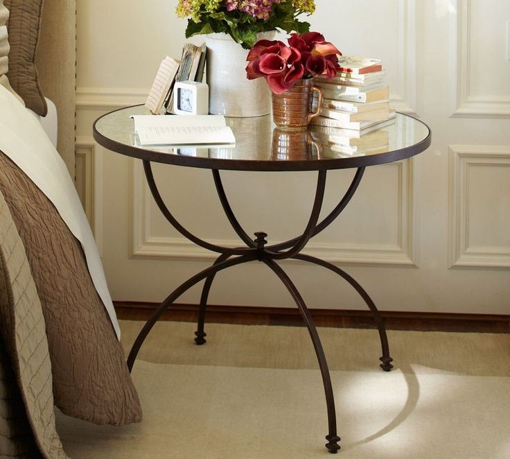 Willow gate iron bedside table