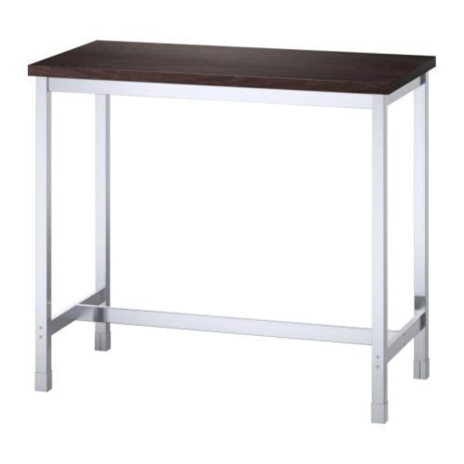 Black bar height table