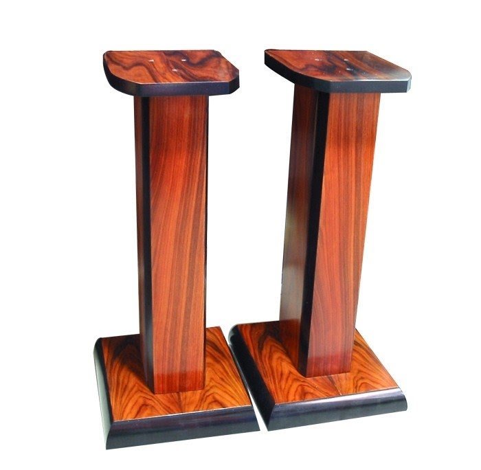 wooden bookshelf speaker stands