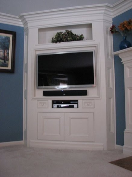 Corner wall deals entertainment center