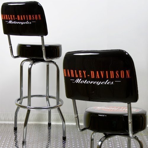 Harley-Davidson Bar Stool with Backrest