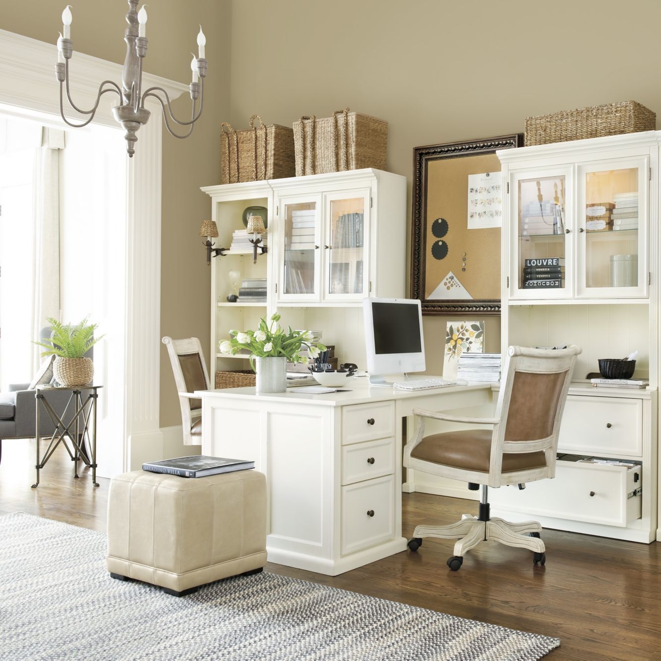 Luxury White Home Office Furniture