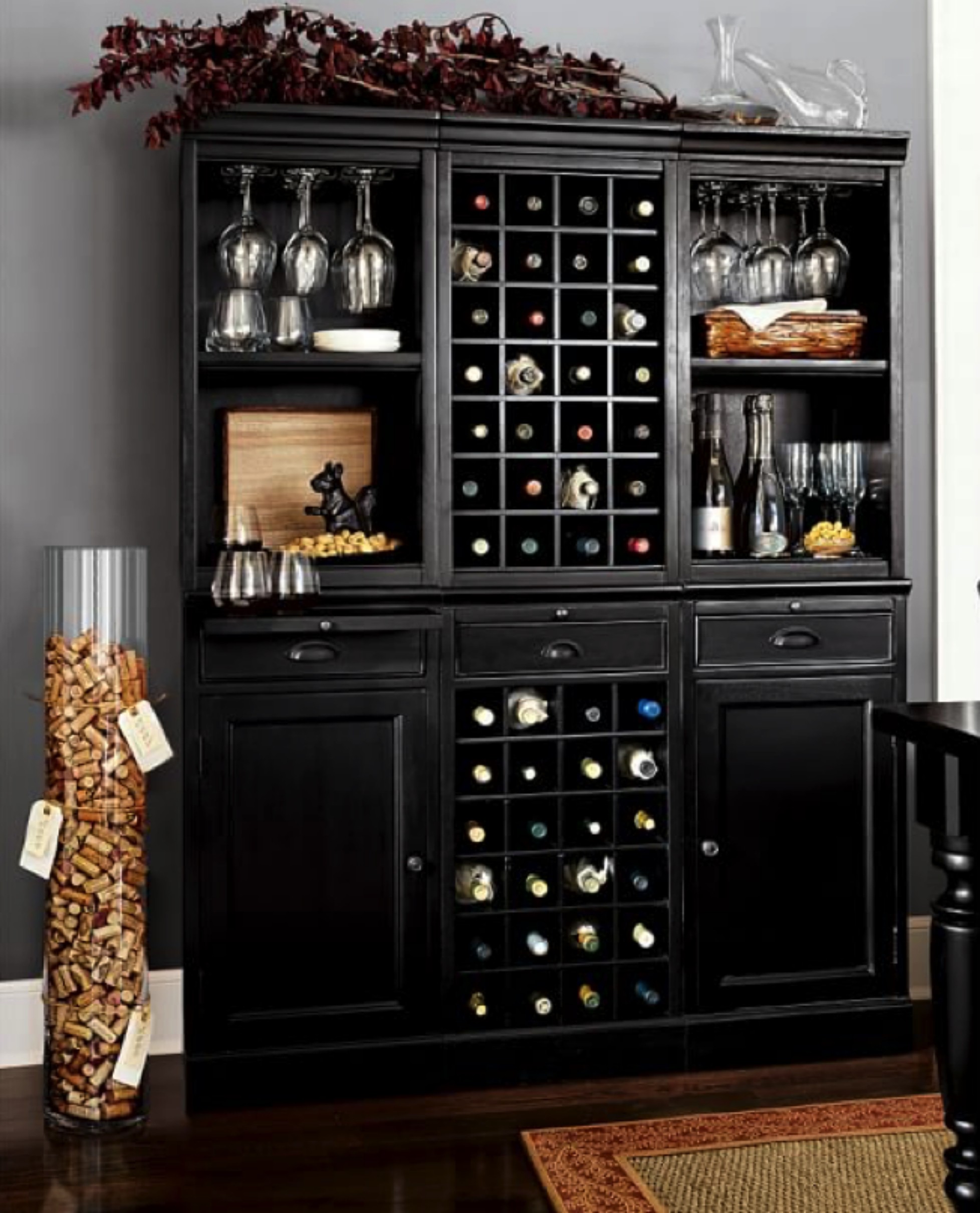 Tall deals bar cabinet