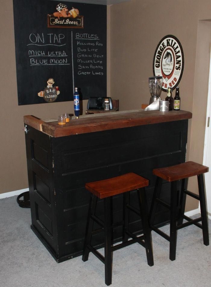 Oak home bar furniture 3
