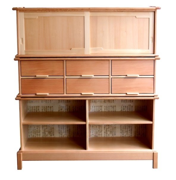 Omikoshi stackable modular cabinets
