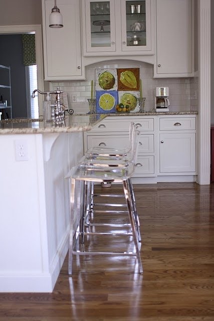 Searching for the perfect acrylic barstool for our kitchen to