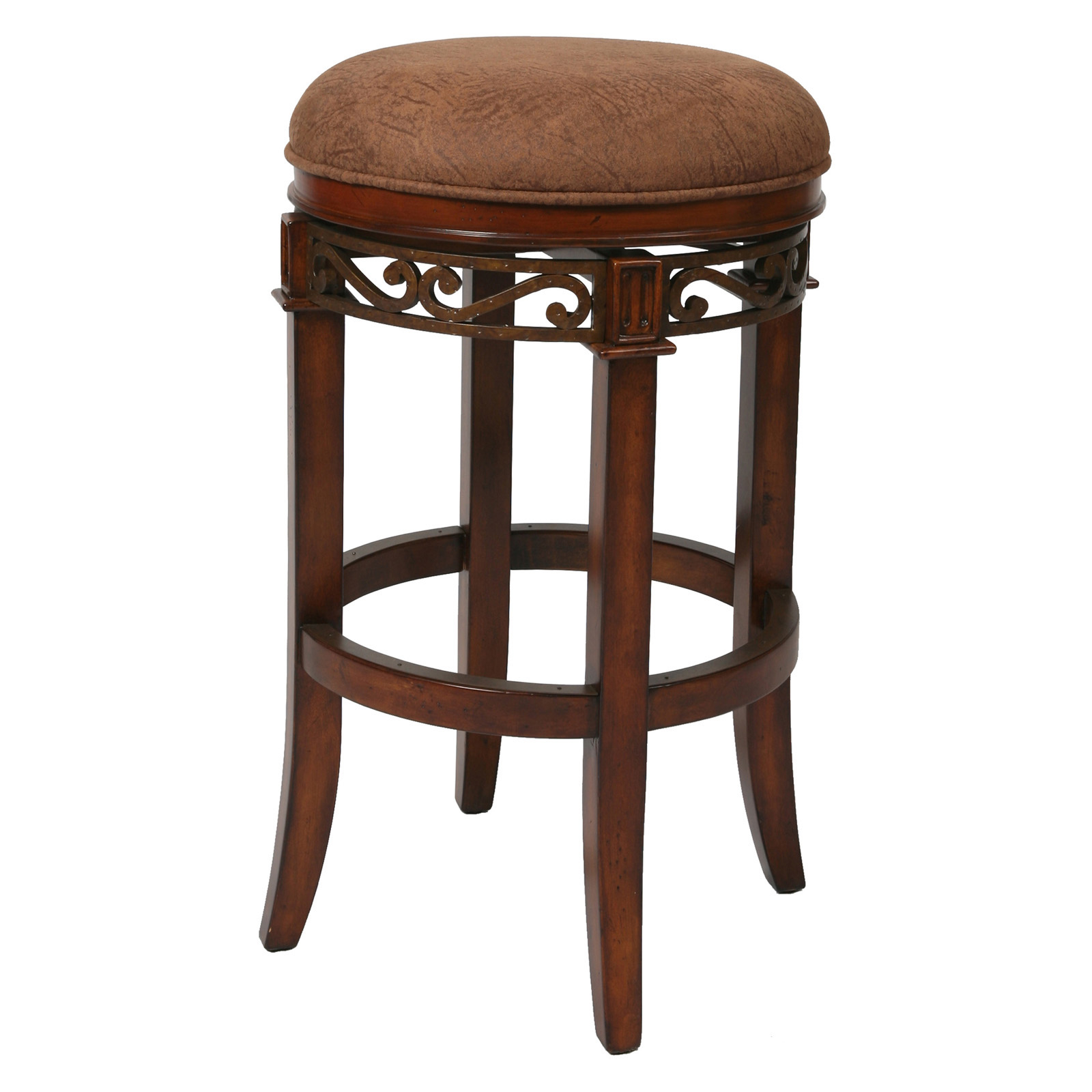 Solid wood swivel bar stools 2