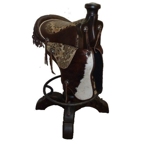 Western saddle stool