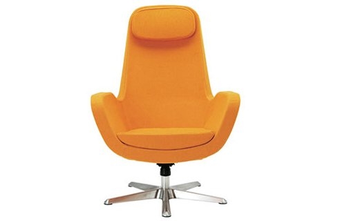 24 ikea karlstad orange swivel chair living room design lg