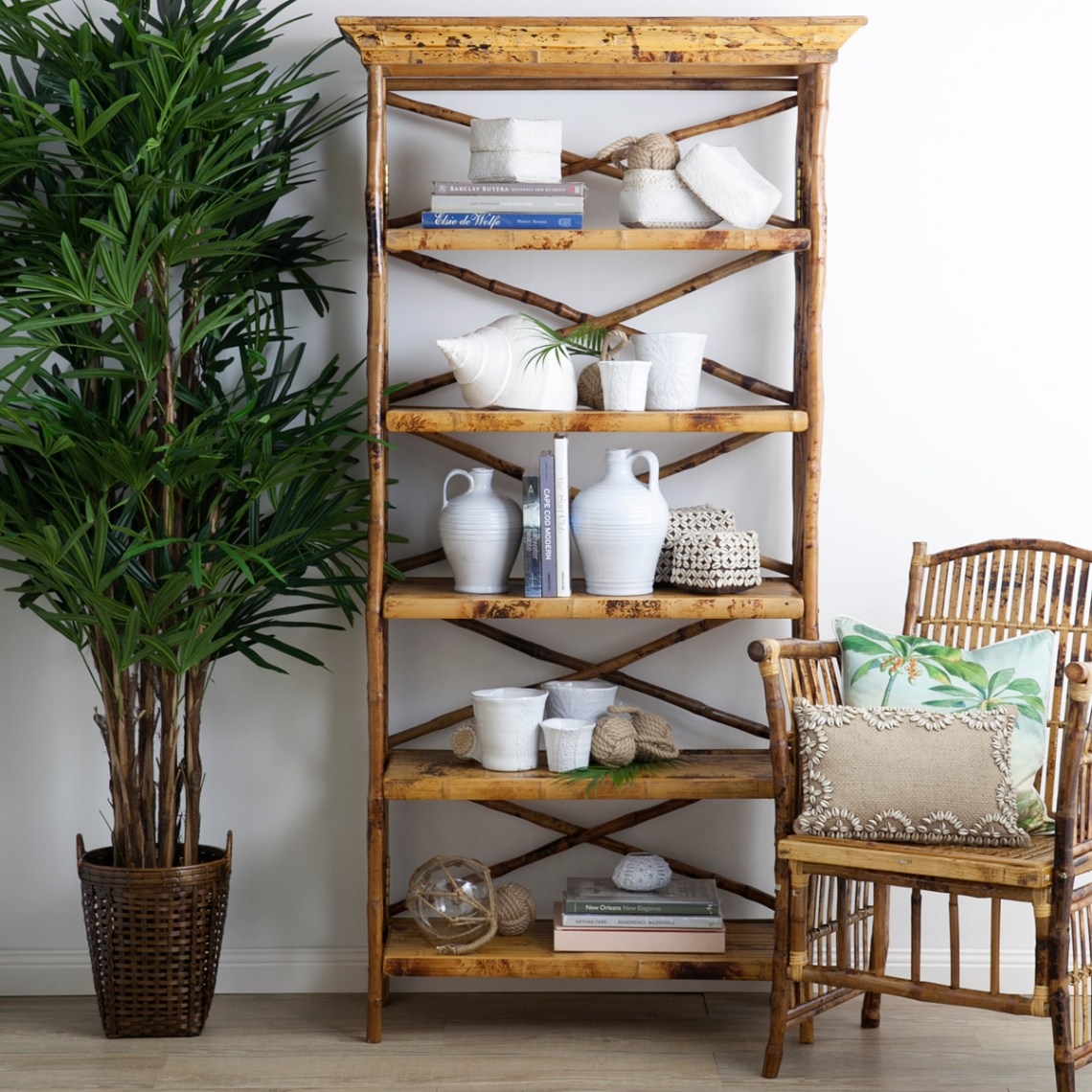 Bamboo book shelf