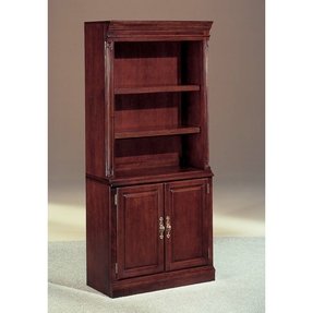 Cherry Bookcase With Doors - Foter