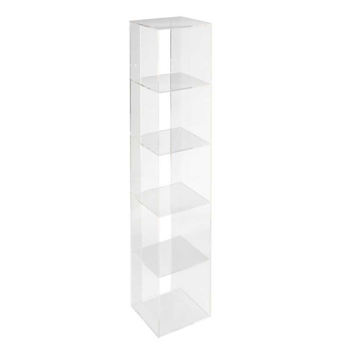 Clear bookcases 1