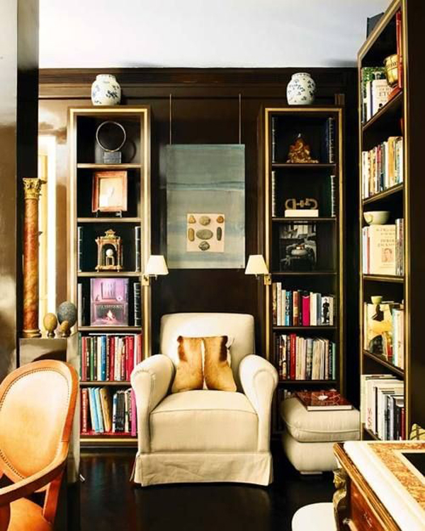 Gold bookcases 6