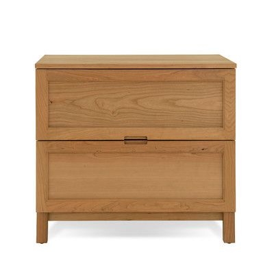 Jesper office woodland lateral file cabinet in solid natural cherry
