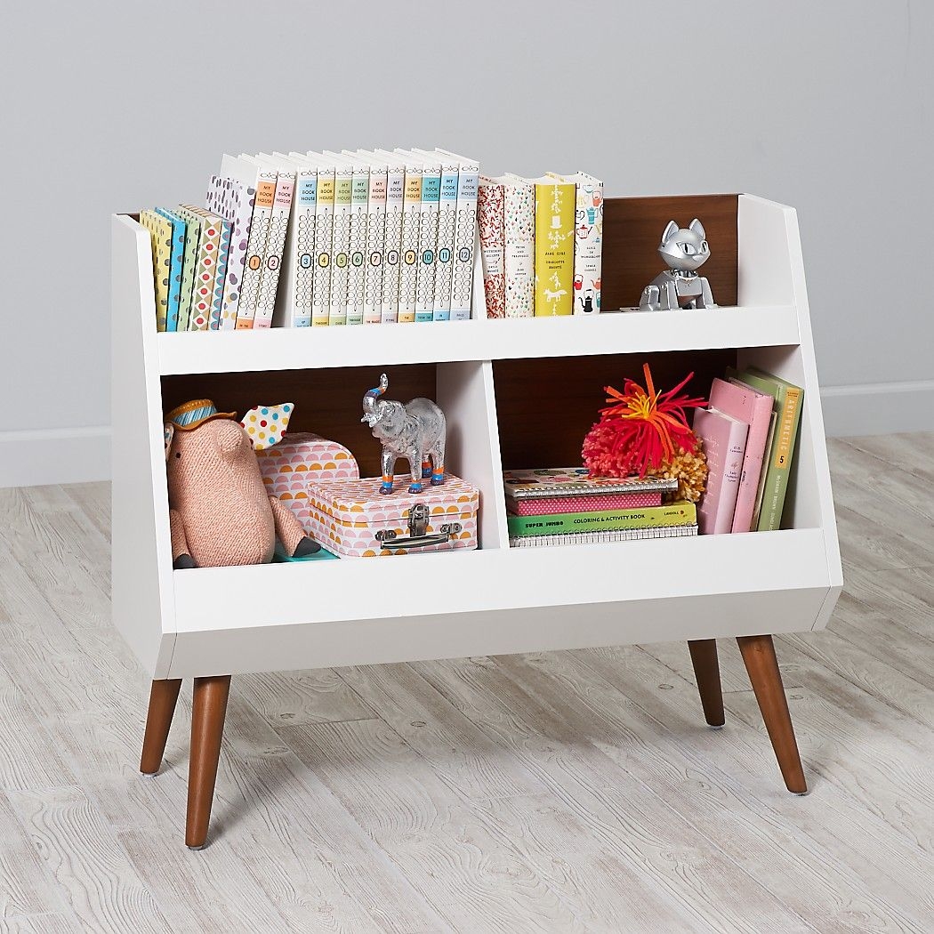 kids white bookshelf