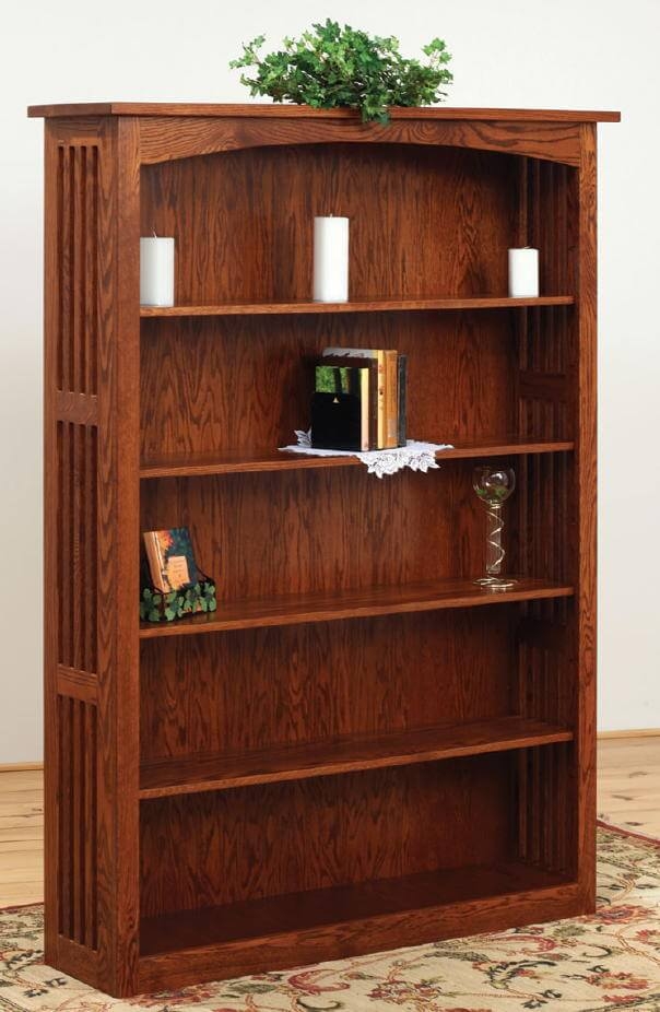 Mission style store bookshelf