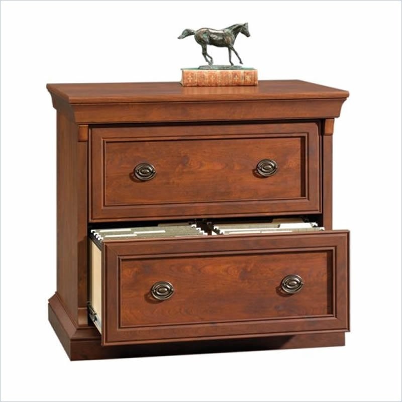 Oak file cabinet 2 drawer