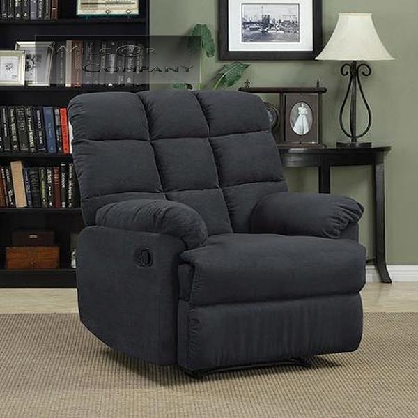 Prolounger Wall Hugger Microfiber Biscuit Back Recliner - Gray - Living Room Furniture - Comfortable Chair - Perfect for Home Theater and Media Rooms - 100 Percent Polyester Microfiber Fabric - ISTA 3A Certified - 1 Year Product Warranty