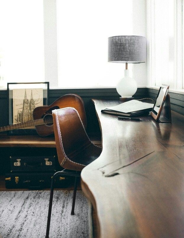 Solid wood home office desks 4