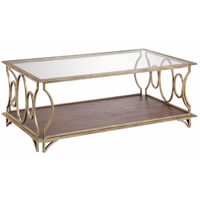 Stein World Furniture Gold Tone Cocktail Table
