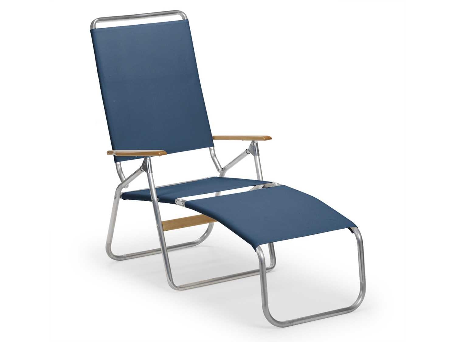 Telaweave Multi Position Folding Chaise Lounge Fabric Color Coastline 