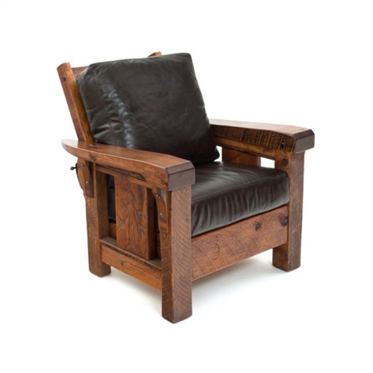 Cabin recliner rustic chair lodge club chair lounge chair woodland