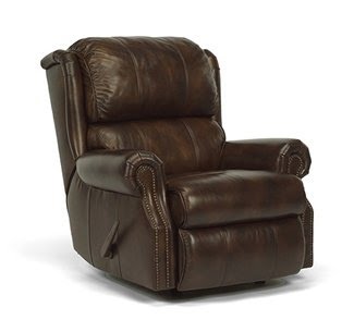 Comfort zone flexsteel leather rocking recliner