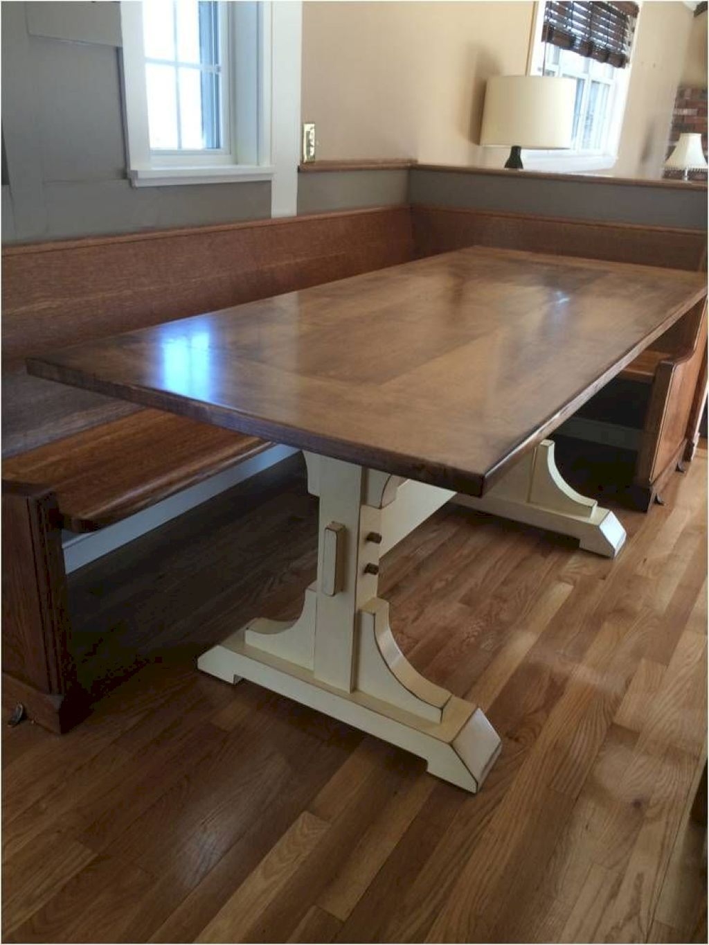 Double pedestal dining tables