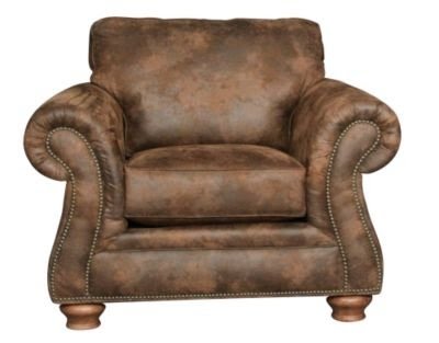Homemakers furniture microfiber chair with nailhead broyhill living room chairs