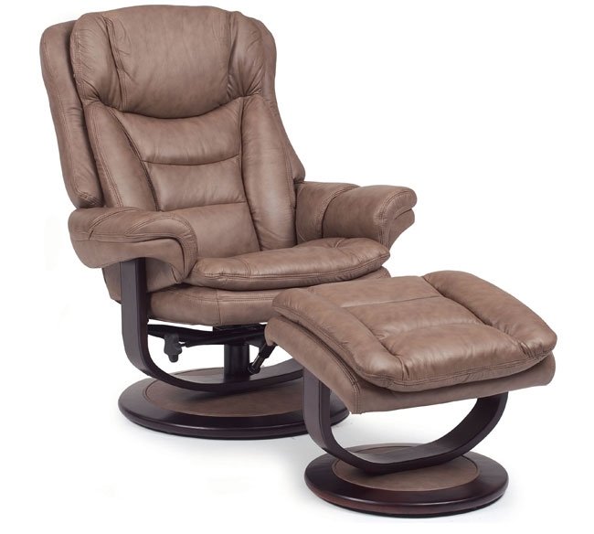 lane brown leather recliner