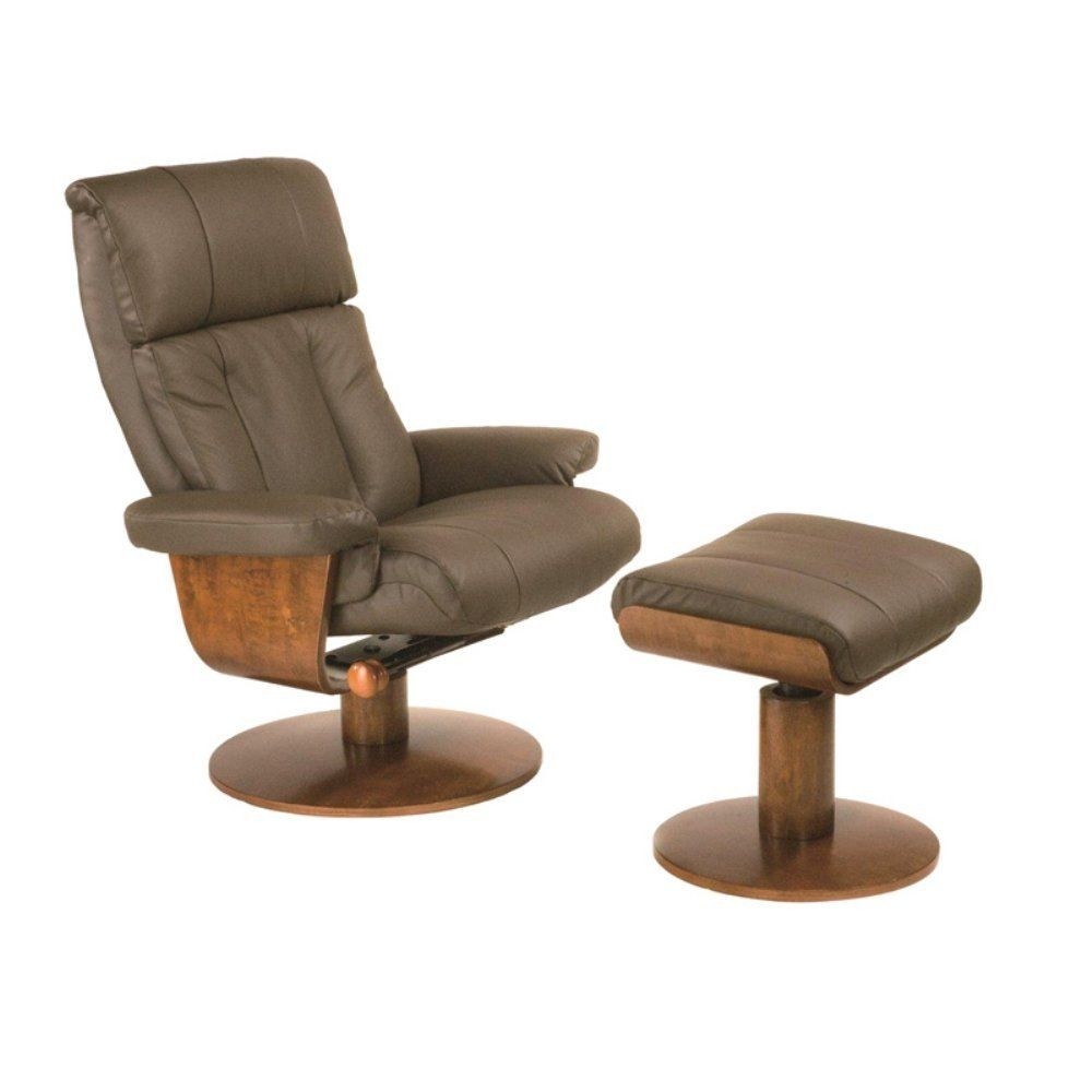 Mac motion oslo norway leather swivel recliner and ottoman set