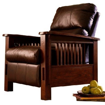 Mission style recliner