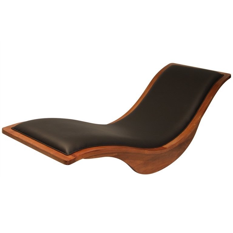 Modern leather rocking chair 1
