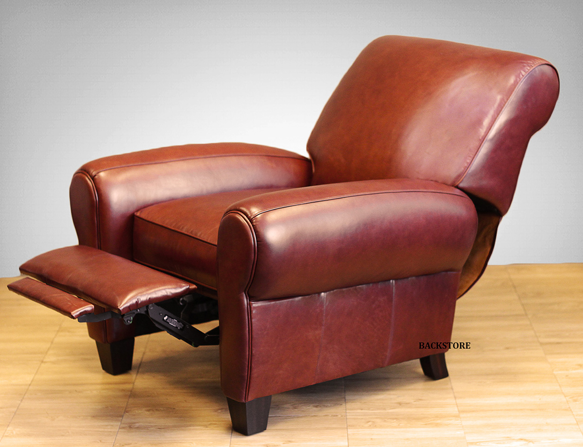New Barcalounger Lectern Ii Recliner Lounger Chair Whiskey Top Grain Leather