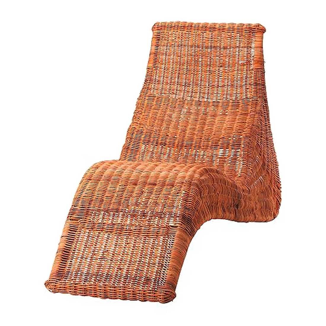 Rattan chaise lounges