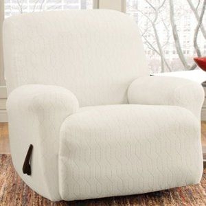 white recliner slip cover