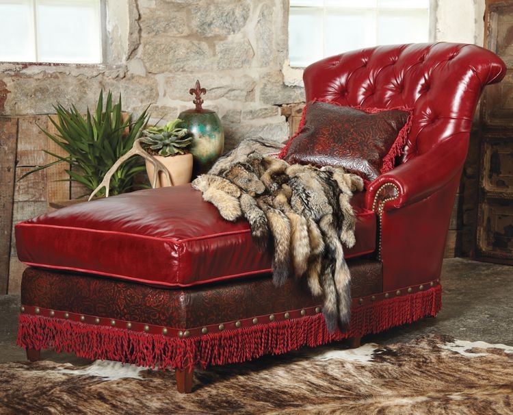 Red chaise lounges 9