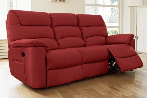 red recliner sofa