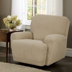 Reeves stretch 4 piece recliner slipcover