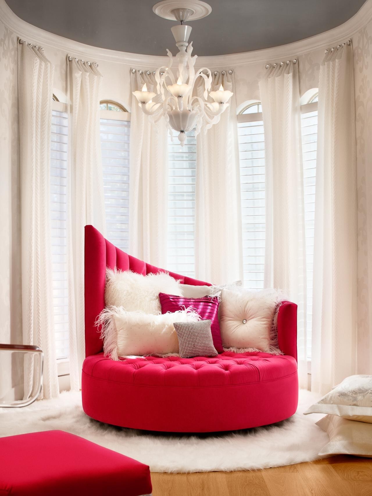 Chaise deals lounge red