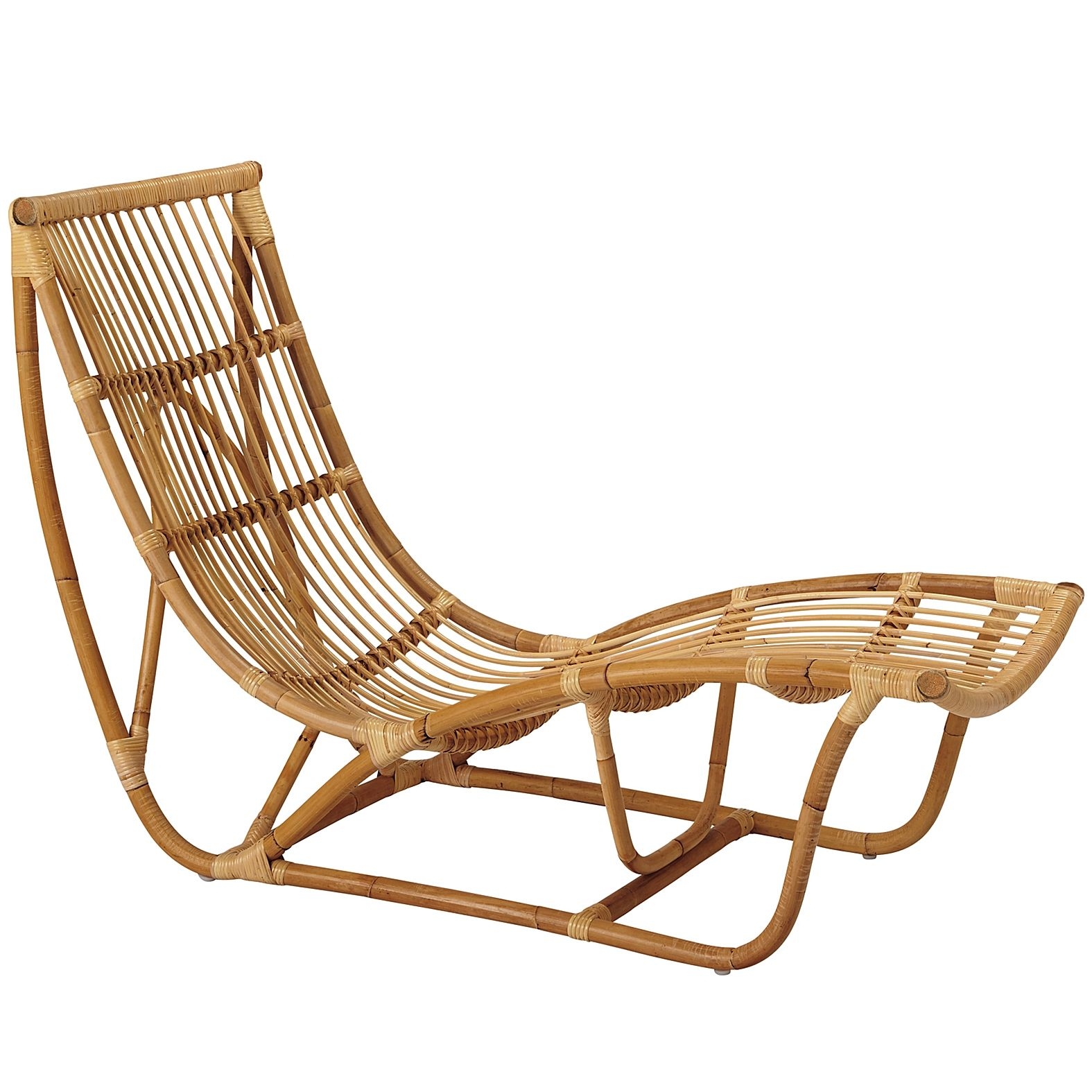 wicker chaise with arms