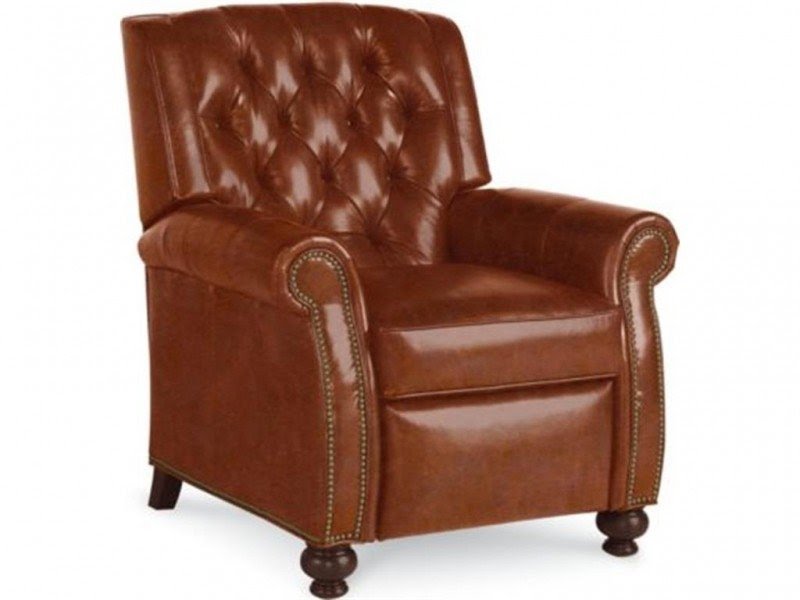 Thomasville benson leather discount power glider recliner chair