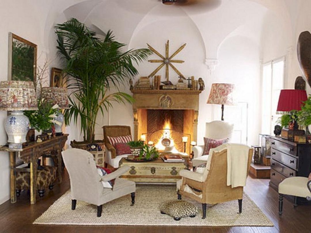 Tropical style living room