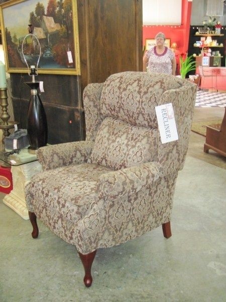 Wingback chair recliner 1
