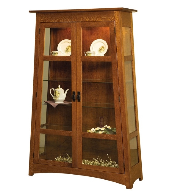 Arts crafts style curio cabinet i need something with glass