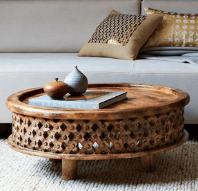 Round Coffee Table With Stools - Foter