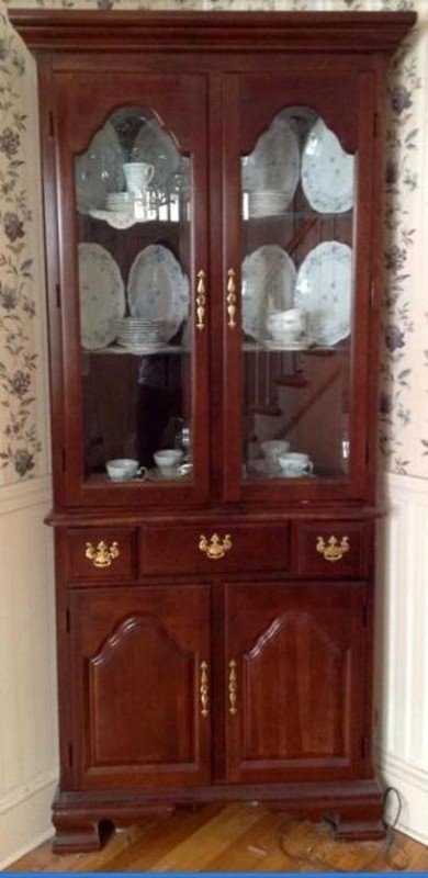 Cherry Corner Curio Cabinet Ideas On Foter